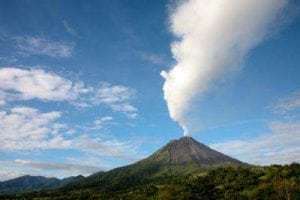 Arenal Volcano Blowing Smoke